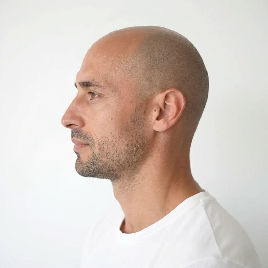 After photo showing profile view