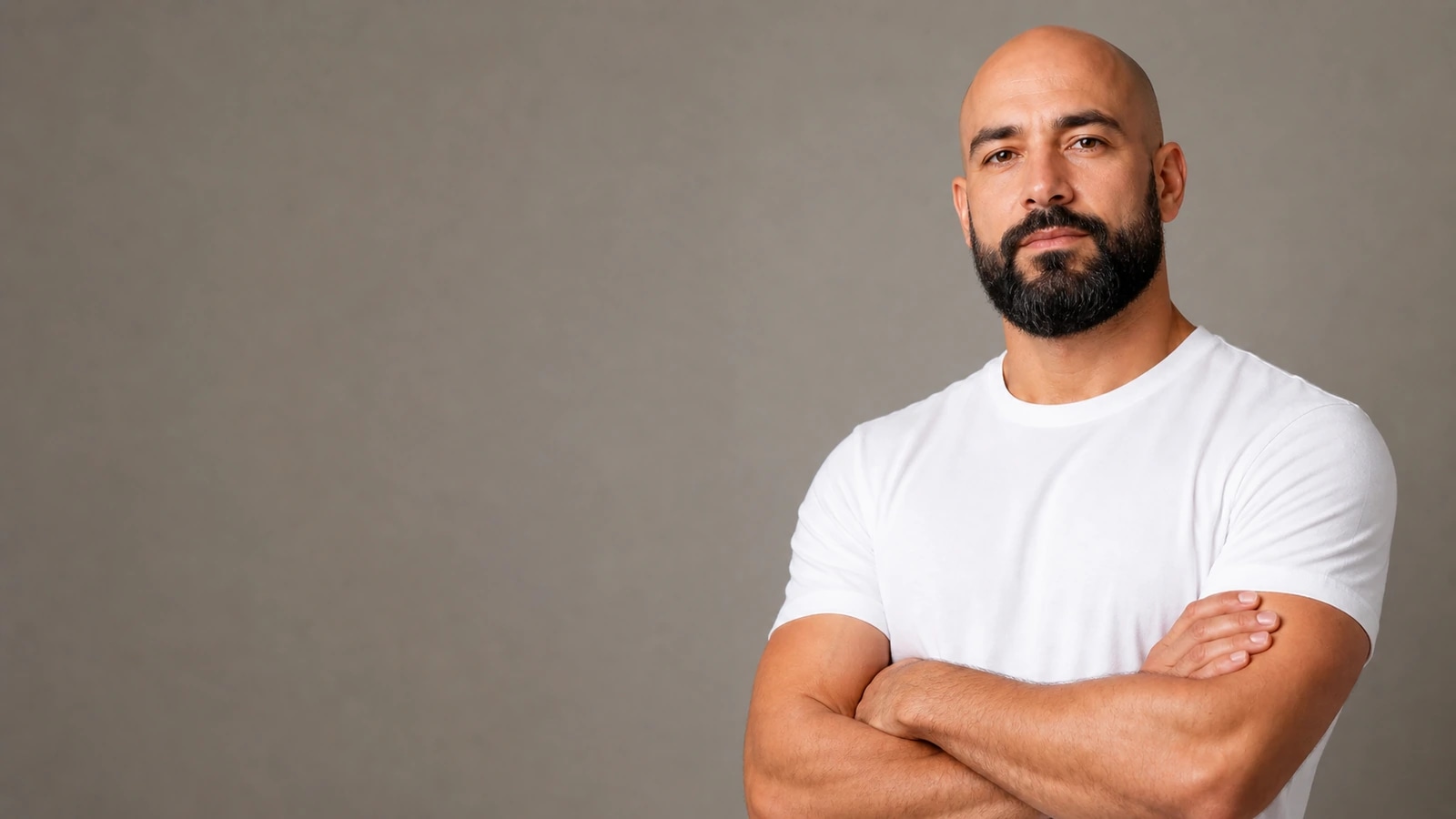 Bald head with fuller beard comparison