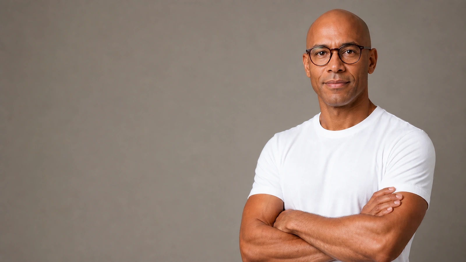 Bald style options including accessories and facial hair