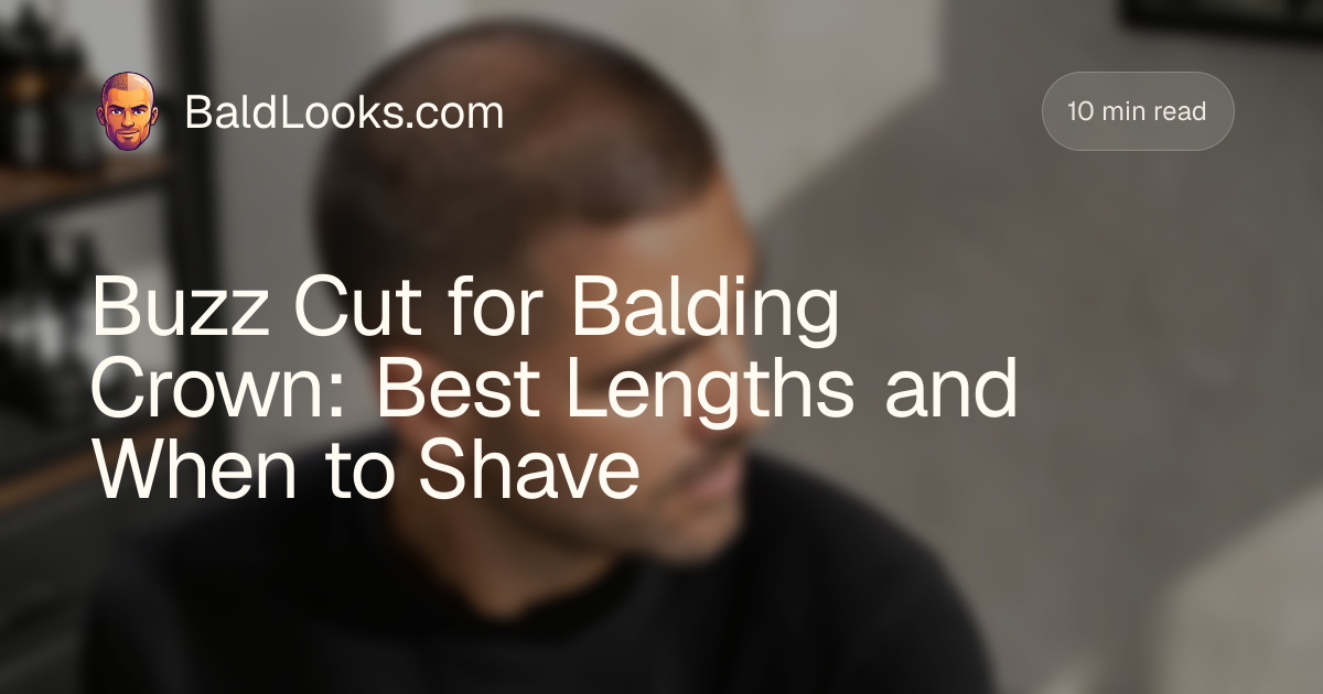 Buzz Cut for Balding Crown: Best Lengths and When to Shave | BaldLooks