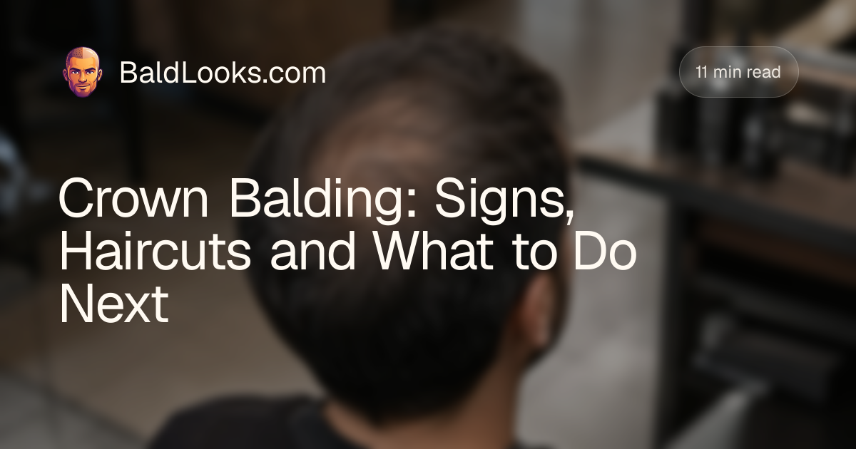 Crown Balding: Signs, Stages, and What to Do Next | BaldLooks